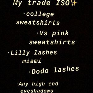 Will trade anything in closet for ISO